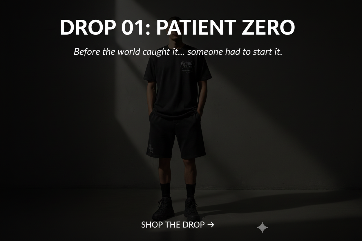 DROP 01: PATIENT ZERO Campaign Banner
